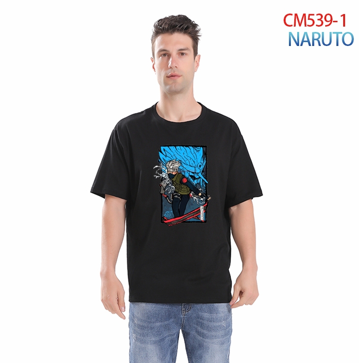 Naruto Printed short-sleeved cotton T-shirt from S to 3XL   CM-539-1
