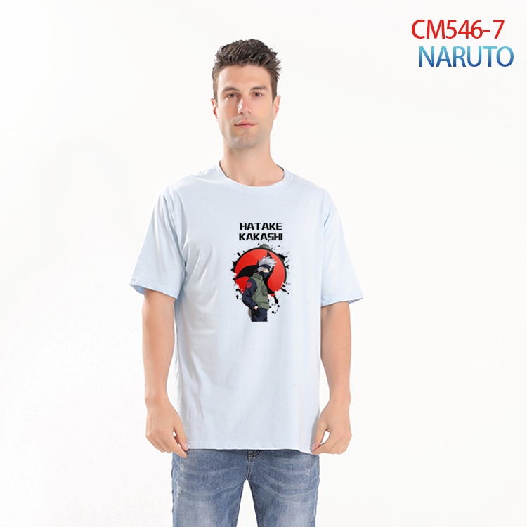 Naruto Printed short-sleeved cotton T-shirt from S to 3XL  CM-546-7