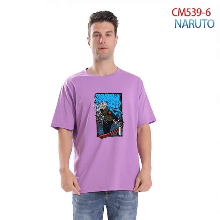 Naruto Printed short-sleeved cotton T-shirt from S to 3XL  CM-539-6