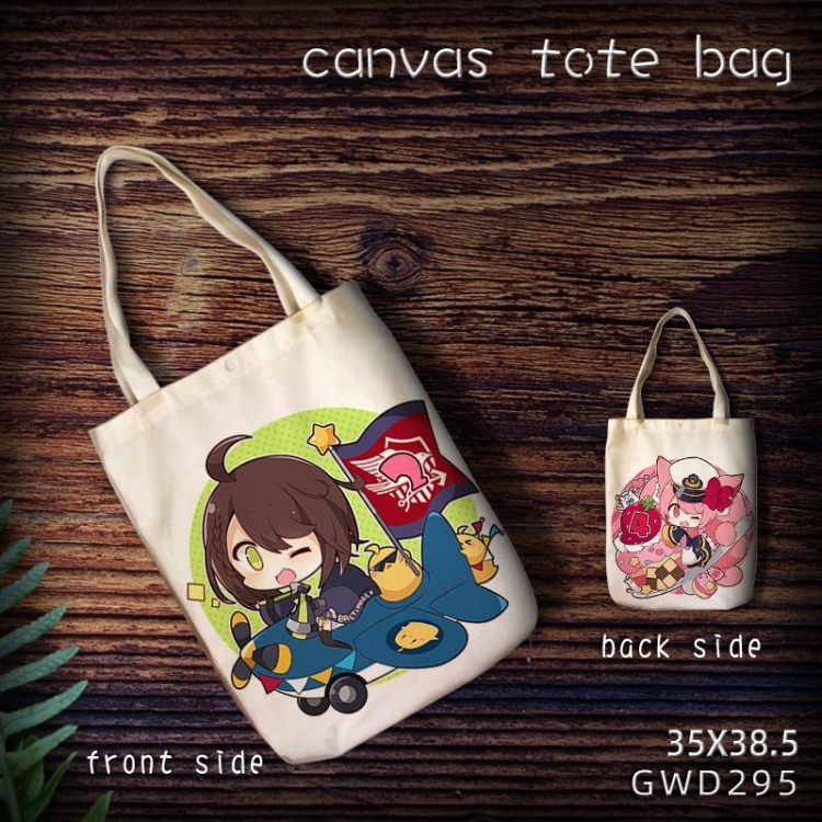 Azur Lane  Anime Canvas Shopping Bag Canvas tote bag 35X38.5CM GWD295
