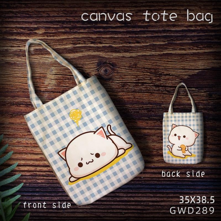 Funny cat Canvas Shopping Bag Canvas tote bag 35X38.5CM GWD289