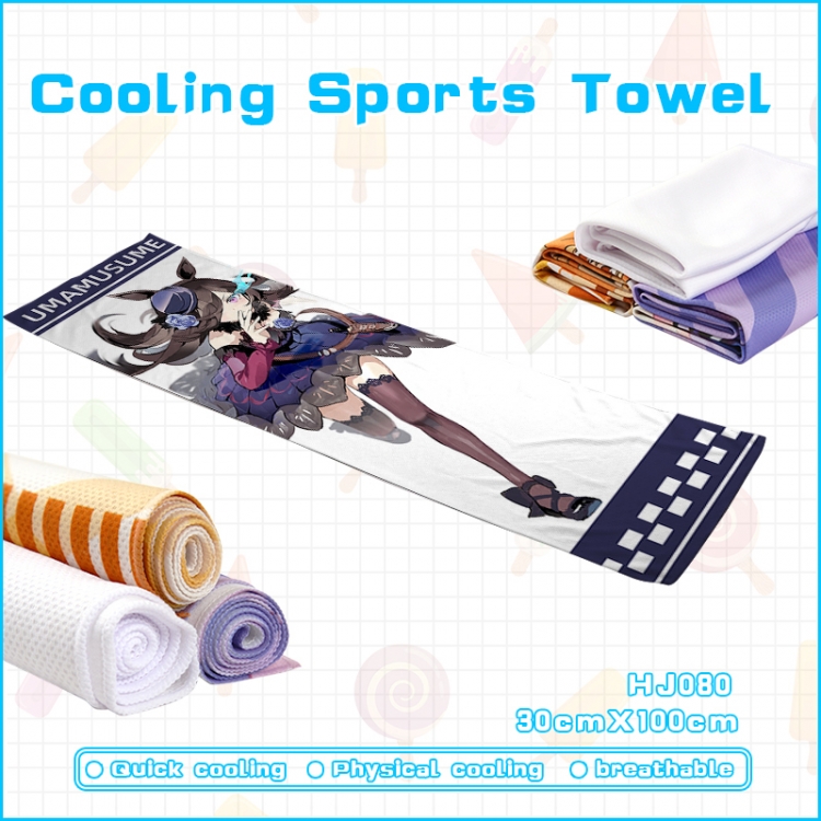 Pretty Derby  anime Cooling Sports Towel 30X100CM HJ080