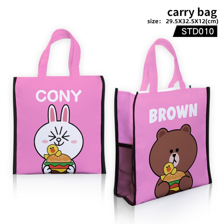 Brown bear carry bag  tote bag 29.5X32.5X12CM STD010