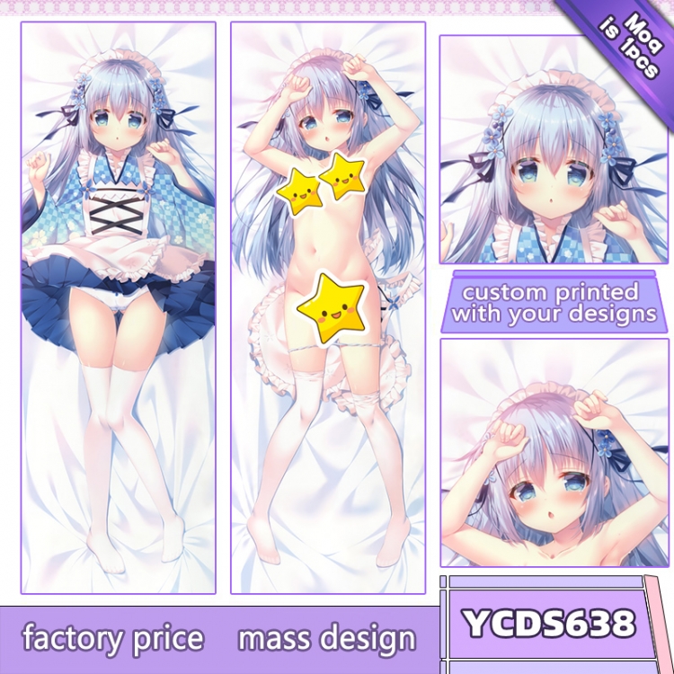 Is the order a rabbit? Anime body pillow cushion  50X150CM  YCDS638