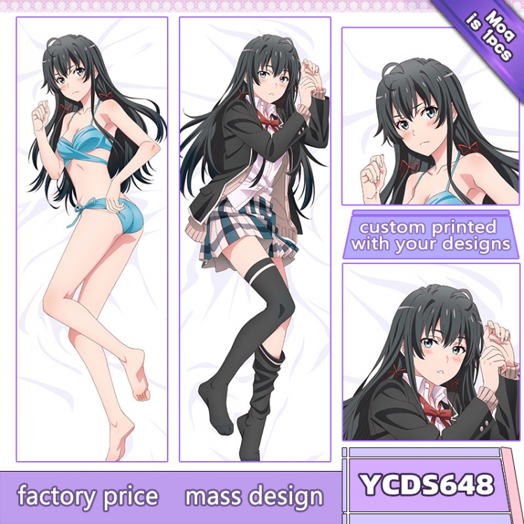 Yahari ore no seishun rabu kome wa machigatte iru Anime body pillow cushion  50X150CM  YCDS648