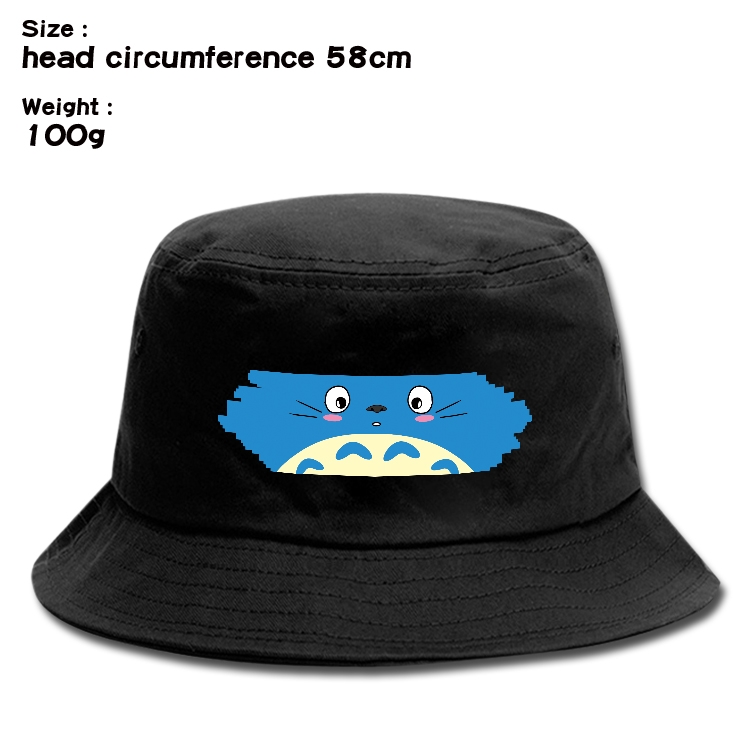 TOTORO Anime canvas fisherman hat sun hat 58cm 100g