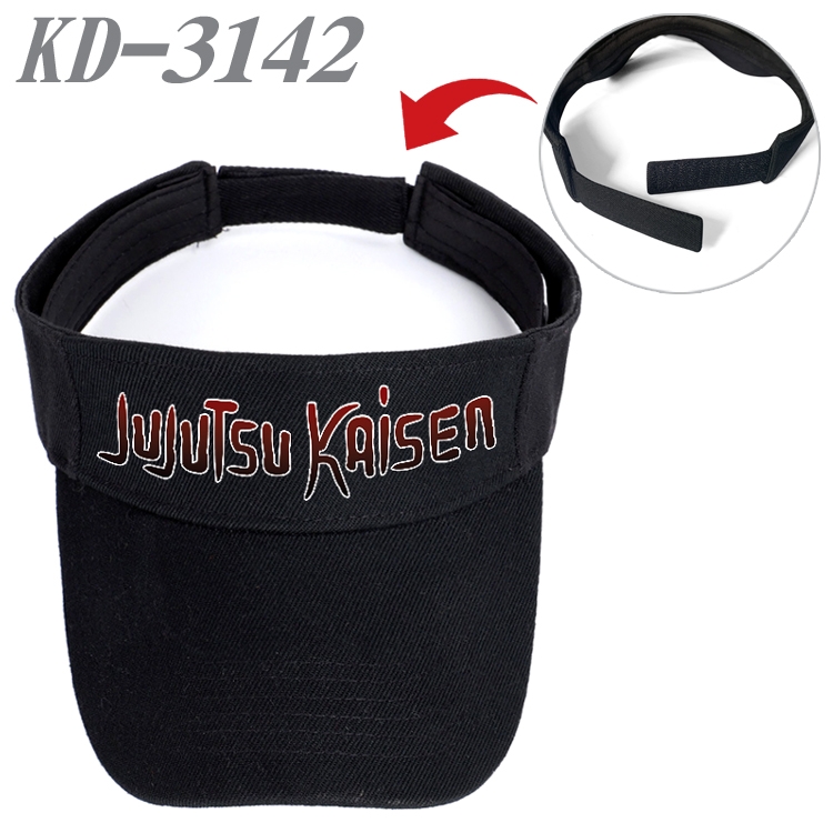 Jujutsu Kaisen  Anime Printed Canvas Empty Top Hat Baseball Hat Sun Hat    KD-3142A