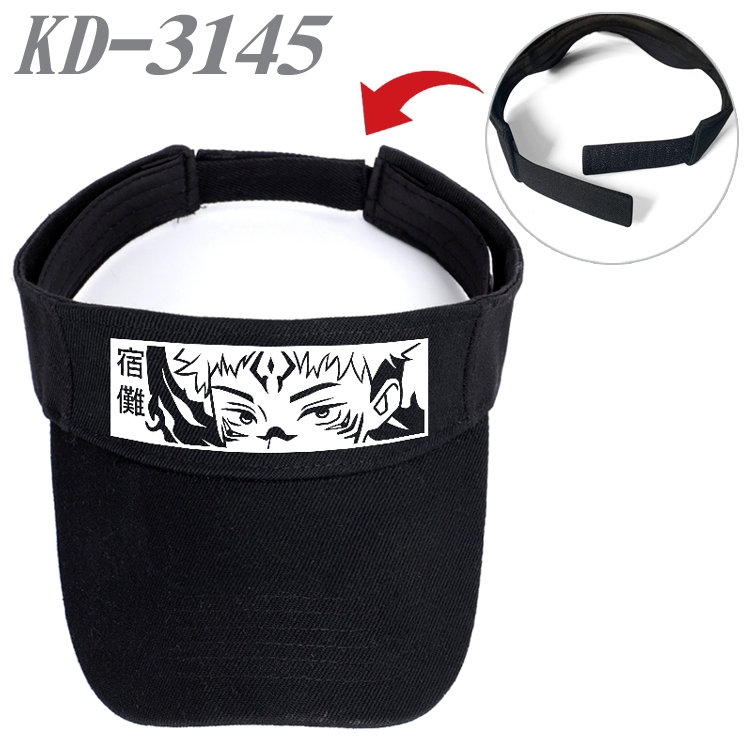 Jujutsu Kaisen  Anime Printed Canvas Empty Top Hat Baseball Hat Sun Hat   KD-3145A