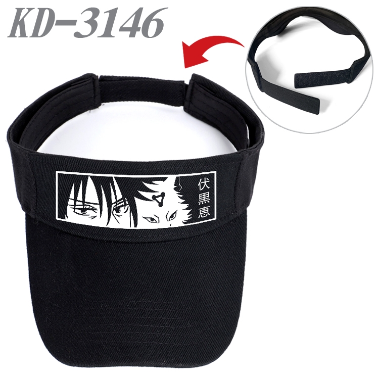 Jujutsu Kaisen  Anime Printed Canvas Empty Top Hat Baseball Hat Sun Hat   KD-3146A 