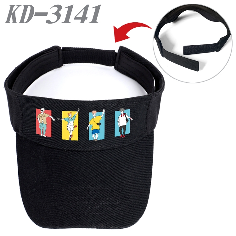 Jujutsu Kaisen  Anime Printed Canvas Empty Top Hat Baseball Hat Sun Hat   KD-3141A 