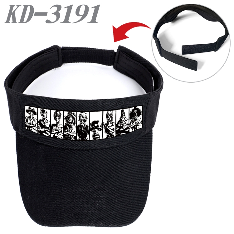One Piece Anime Printed Canvas Empty Top Hat Baseball Hat Sun Hat KD-3191A