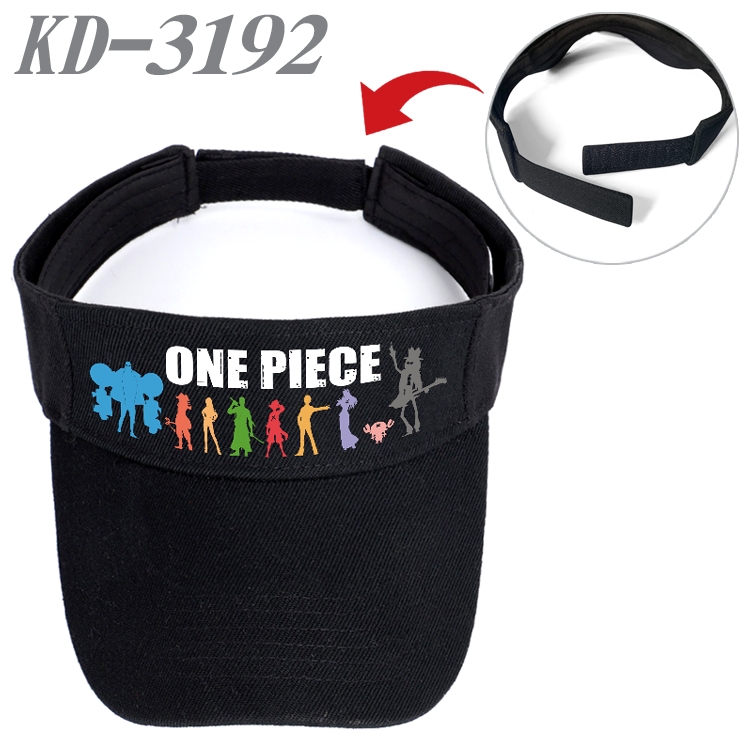 One Piece Anime Printed Canvas Empty Top Hat Baseball Hat Sun Hat KD-3192A