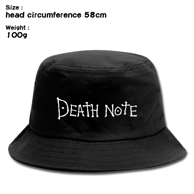 Death note Anime canvas fisherman hat sun hat 58cm 100g