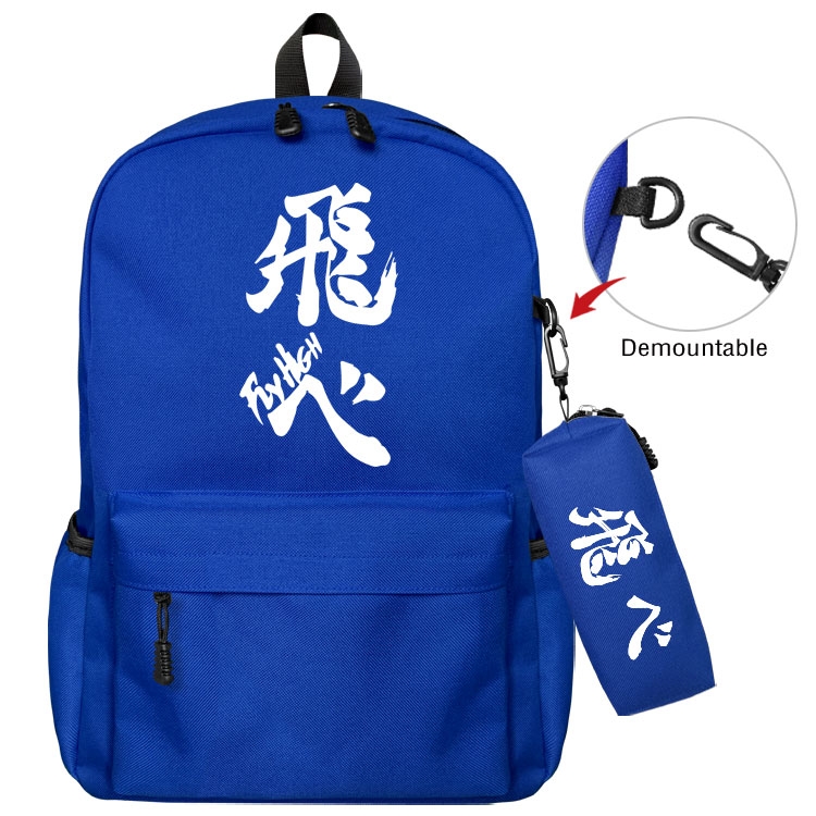 Haikyuu!! Anime student school bag backpack Pencil Bag combination