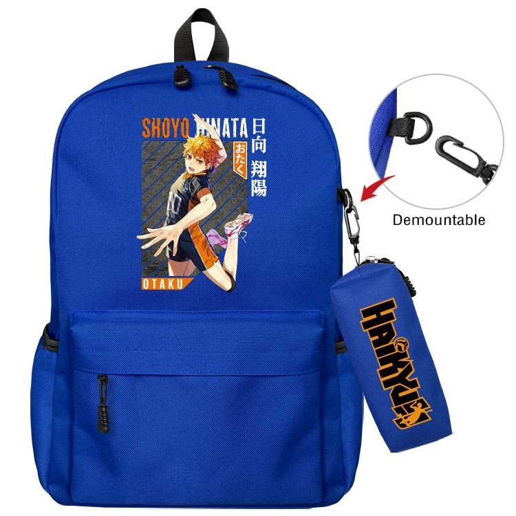 Haikyuu!! Anime student school bag backpack Pencil Bag combination