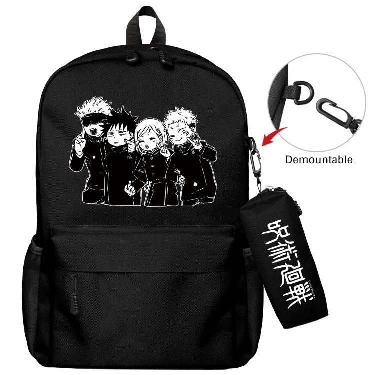 Jujutsu Kaisen  Anime student school bag backpack Pencil Bag combination