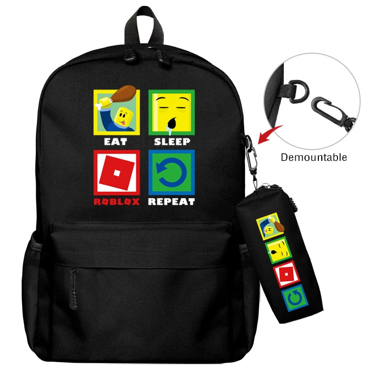 Roblox  Anime student school bag backpack Pencil Bag combination