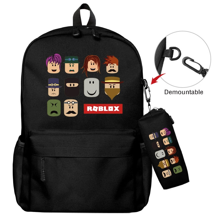 Roblox  Anime student school bag backpack Pencil Bag combination