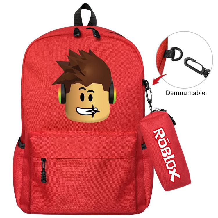 Roblox  Anime student school bag backpack Pencil Bag combination