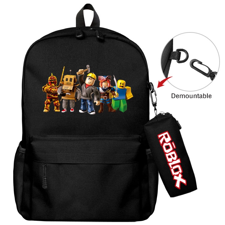 Roblox  Anime student school bag backpack Pencil Bag combination