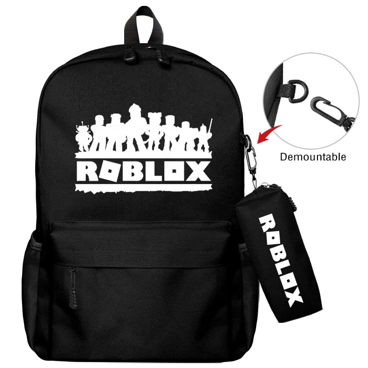 Roblox  Anime student school bag backpack Pencil Bag combination