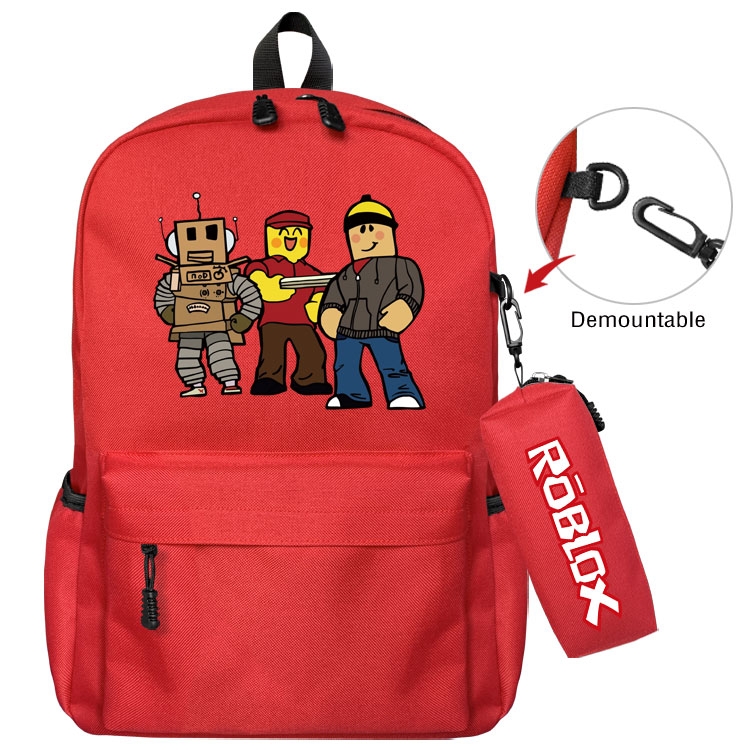 Roblox  Anime student school bag backpack Pencil Bag combination