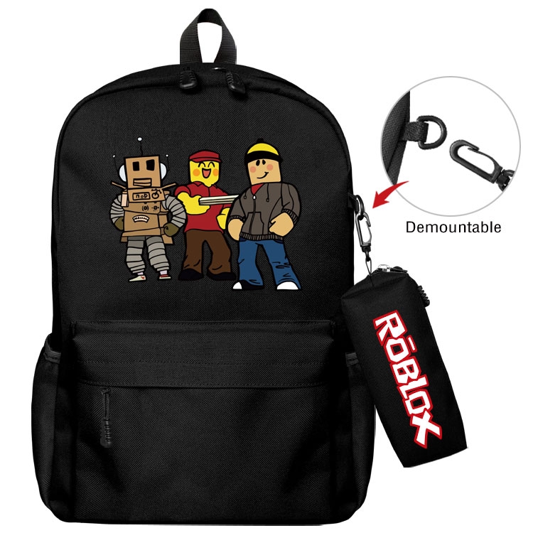 Roblox  Anime student school bag backpack Pencil Bag combination