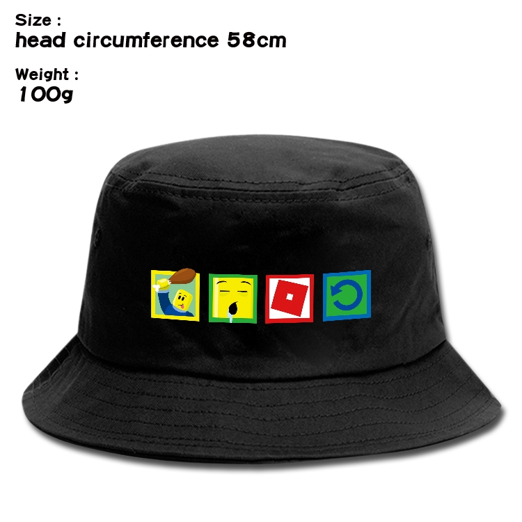 Roblox Anime canvas fisherman hat sun hat 58cm 100g