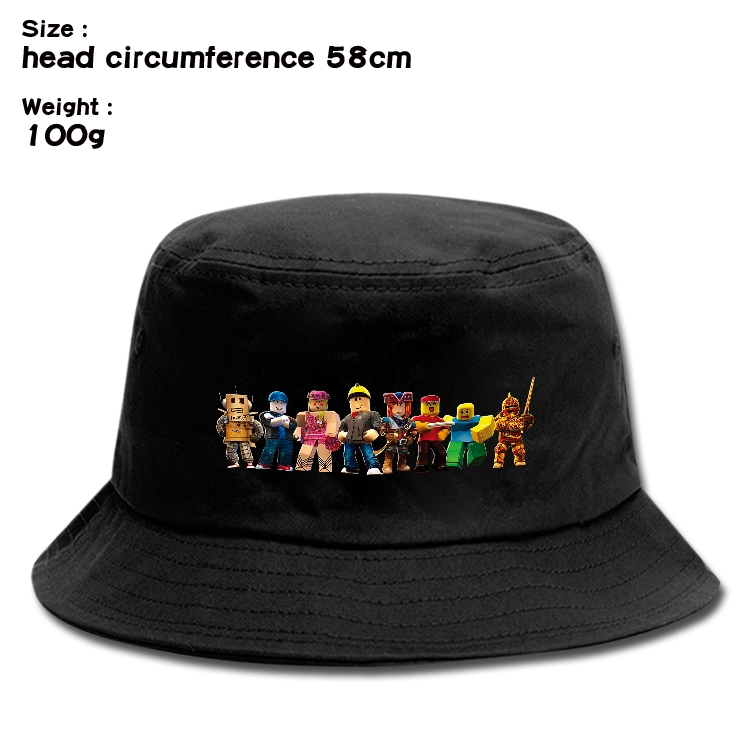 Roblox Anime canvas fisherman hat sun hat 58cm 100g