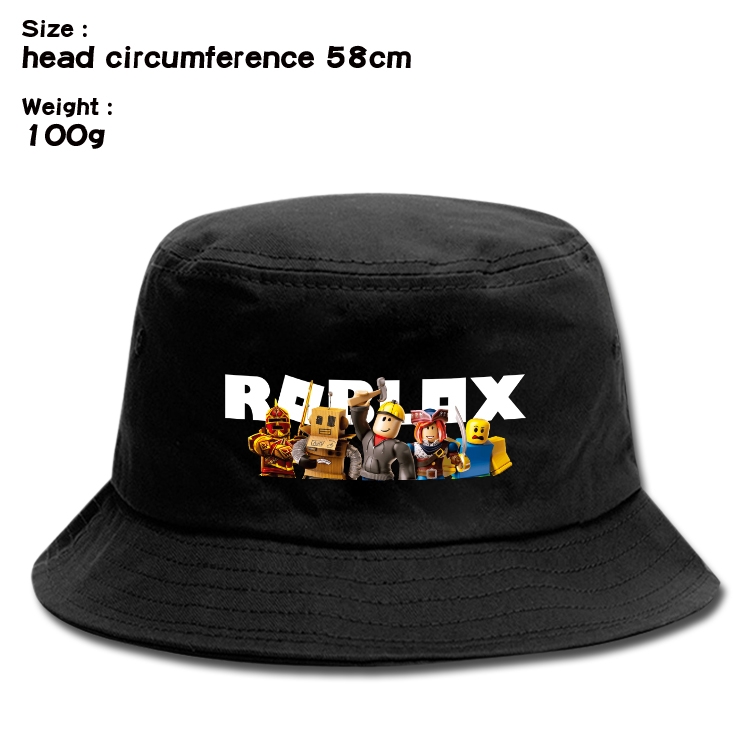 Roblox Anime canvas fisherman hat sun hat 58cm 100g