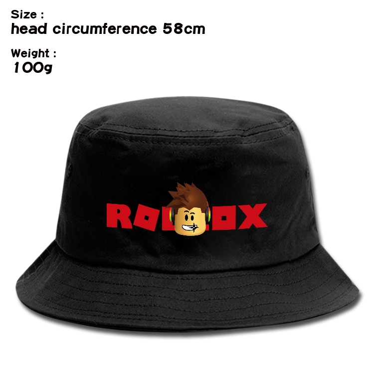 Roblox Anime canvas fisherman hat sun hat 58cm 100g