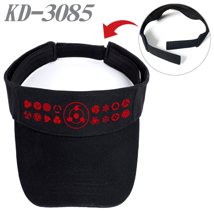 Naruto Anime Printed Canvas Empty Top Hat Baseball Hat Sun Hat  KD-3085A