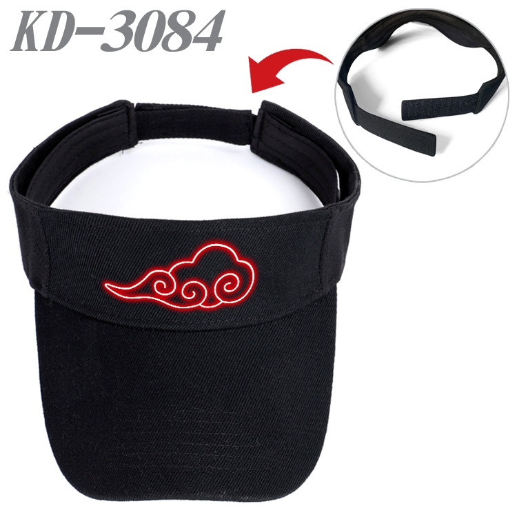 Naruto Anime Printed Canvas Empty Top Hat Baseball Hat Sun Hat KD-3084A