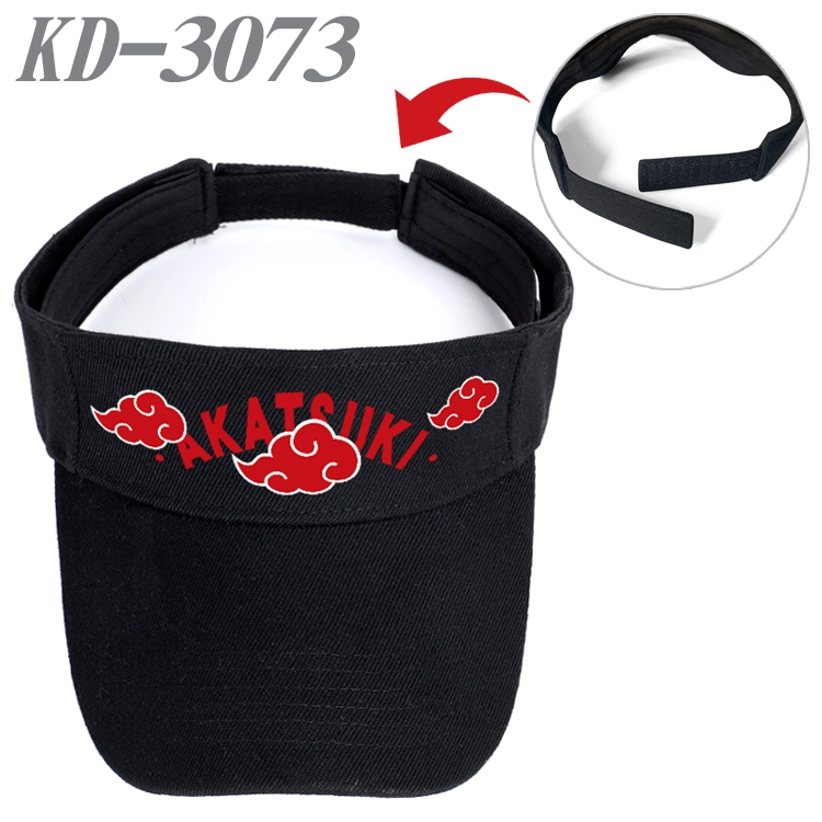Naruto Anime Printed Canvas Empty Top Hat Baseball Hat Sun Hat  KD-3073A