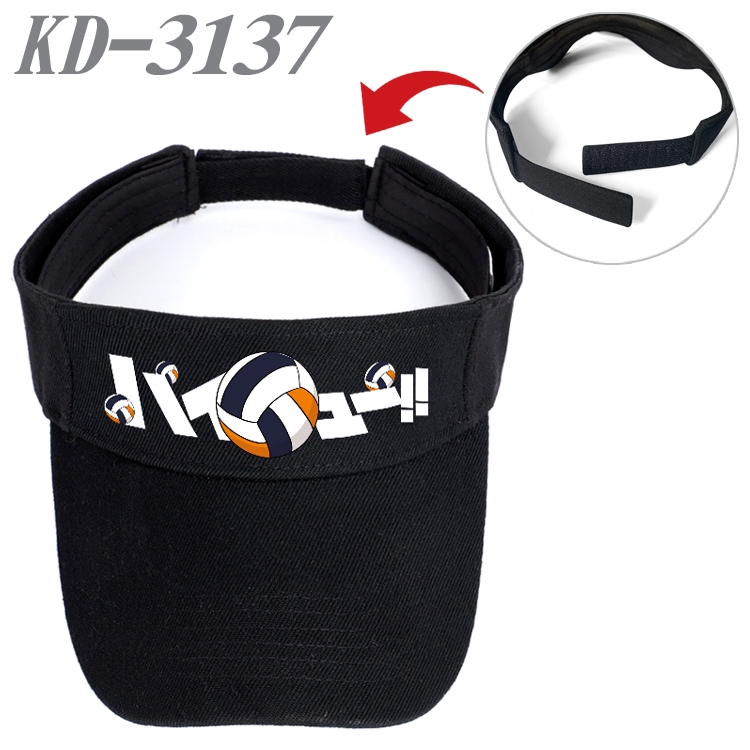 Haikyuu!! Anime Printed Canvas Empty Top Hat Baseball Hat Sun Hat KD-3137A