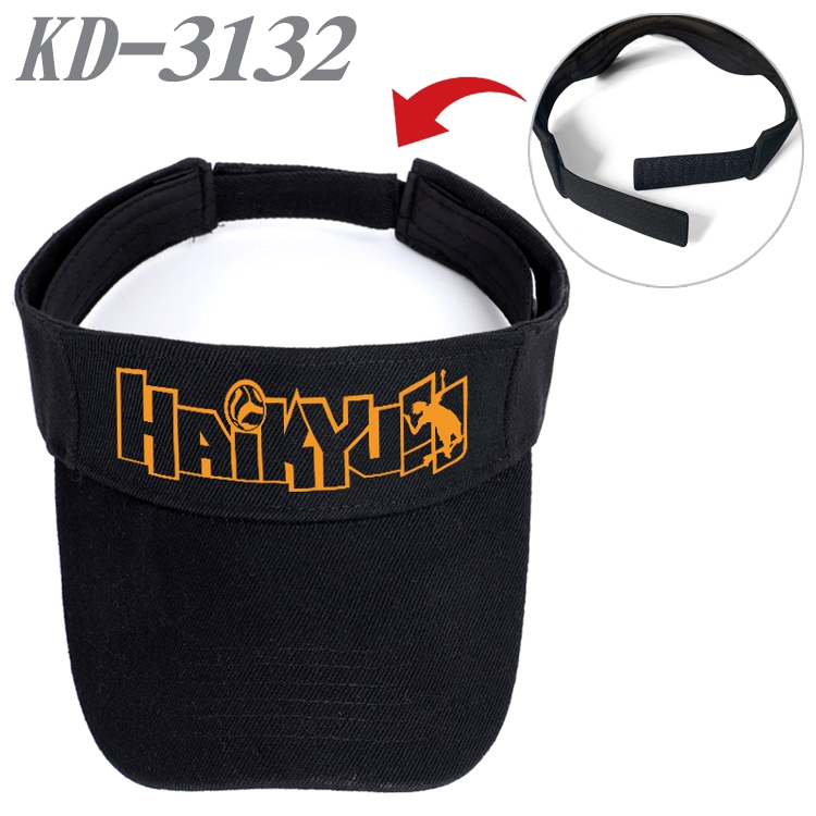 Haikyuu!! Anime Printed Canvas Empty Top Hat Baseball Hat Sun Hat  KD-3132A