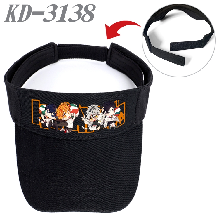 Haikyuu!! Anime Printed Canvas Empty Top Hat Baseball Hat Sun Hat  KD-3138A