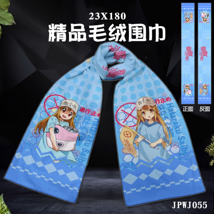 Working cell Anime Full color velvet scarf 23X180cm JPWJ55