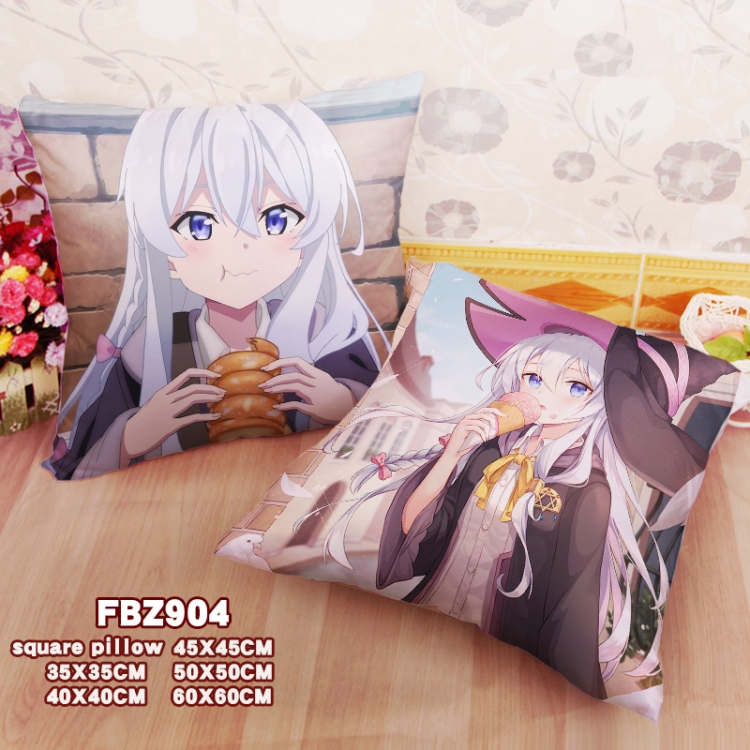 Witch's Journey Anime square full-color pillow cushion 45X45CM NO FILLING FBZ904