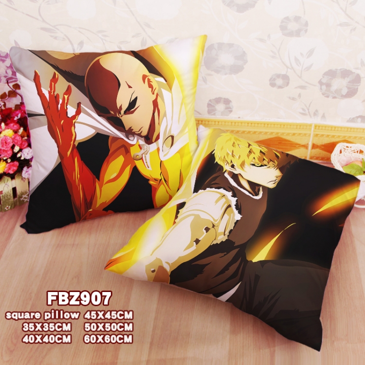 One Punch Man Anime square full-color pillow cushion 45X45CM NO FILLING FBZ907