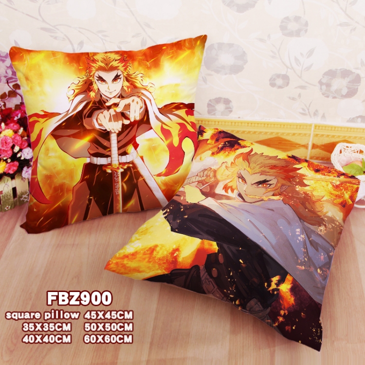 Demon Slayer Kimets Anime square full-color pillow cushion 45X45CM NO FILLING FBZ900