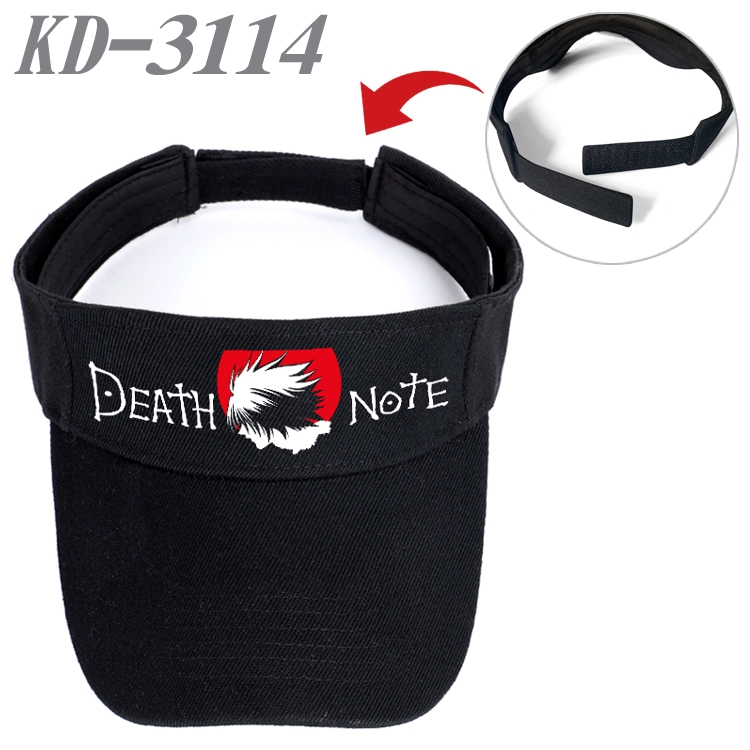 Death note Anime Printed Canvas Empty Top Hat Baseball Hat Sun Hat  KD-3114A