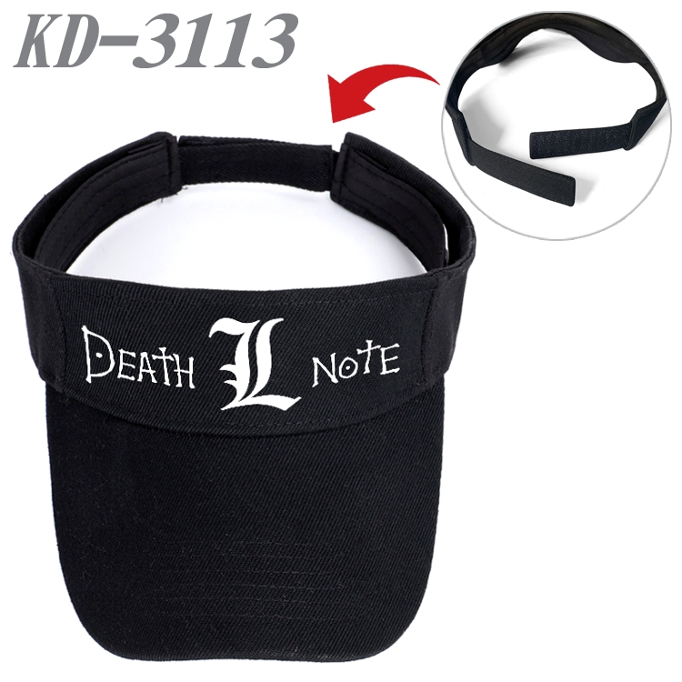 Death note Anime Printed Canvas Empty Top Hat Baseball Hat Sun Hat   KD-3113A