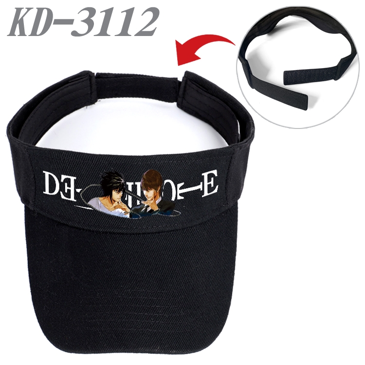 Death note Anime Printed Canvas Empty Top Hat Baseball Hat Sun Hat   KD-3112A