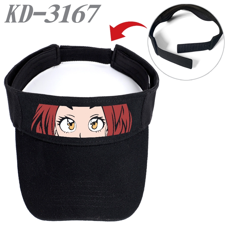 My Hero Academia Anime Printed Canvas Empty Top Hat Baseball Hat Sun Hat KD-3167A