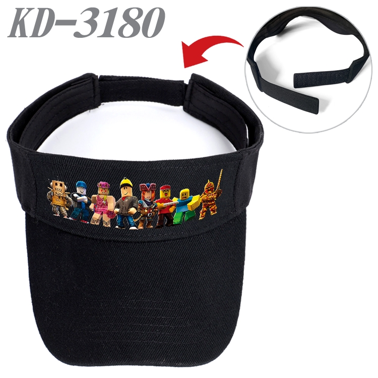 Roblox Anime Printed Canvas Empty Top Hat Baseball Hat Sun Hat  KD-3180A