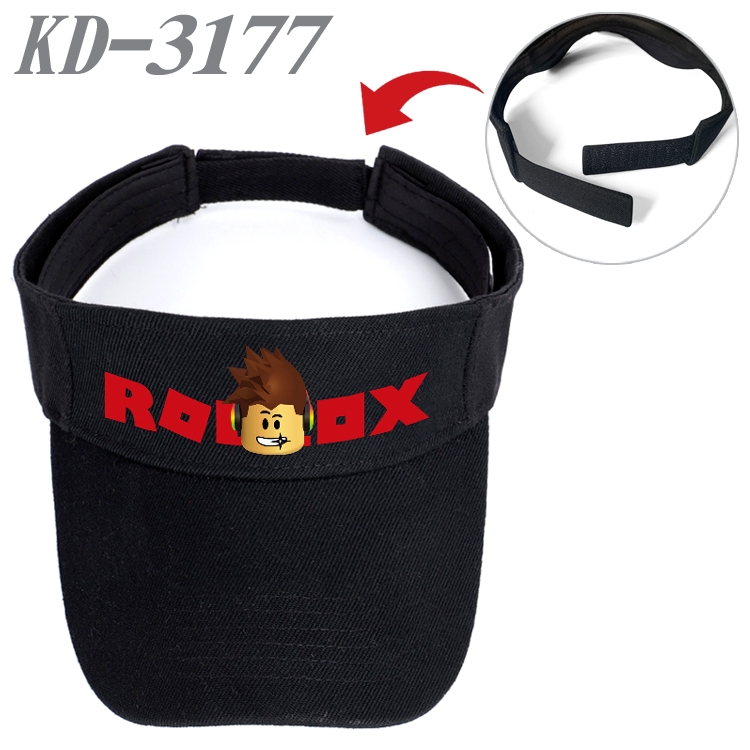 Roblox Anime Printed Canvas Empty Top Hat Baseball Hat Sun Hat  KD-3177A