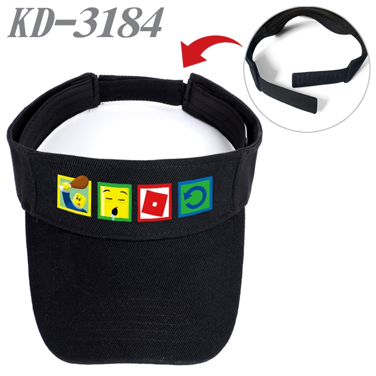 Roblox Anime Printed Canvas Empty Top Hat Baseball Hat Sun Hat  KD-3184A