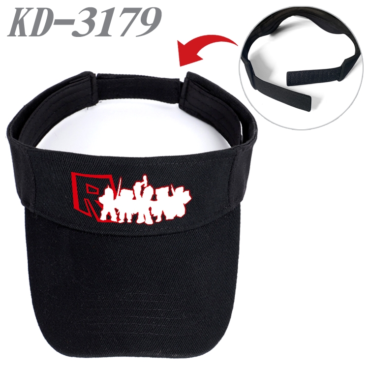 Roblox Anime Printed Canvas Empty Top Hat Baseball Hat Sun Hat  KD-3179A