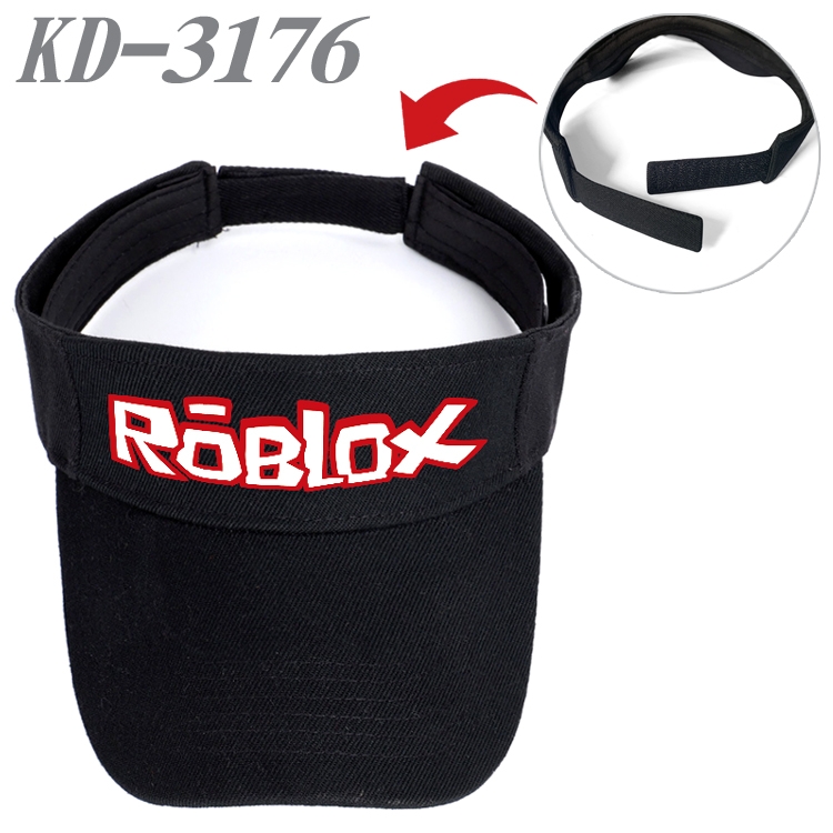 Roblox Anime Printed Canvas Empty Top Hat Baseball Hat Sun Hat KD-3176A